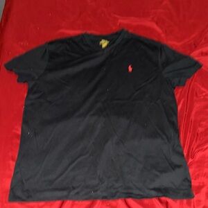 Black polo shirt